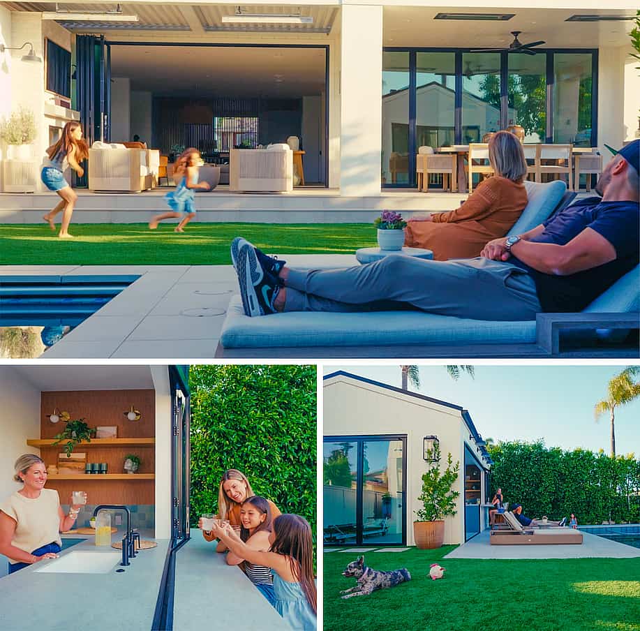 The NanaWall Lifestyle with folding patio doors