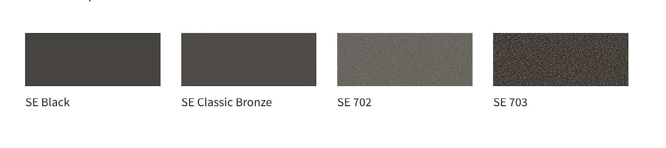 NanaWall Generation 4 steel effect SE color options including SE black and SE 703