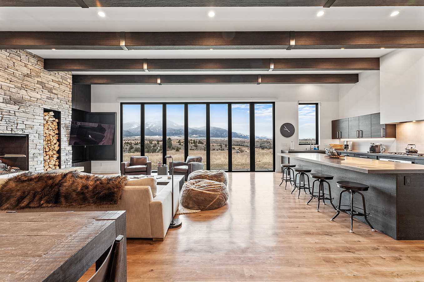 energy-efficient bifold glass wall by NanaWall