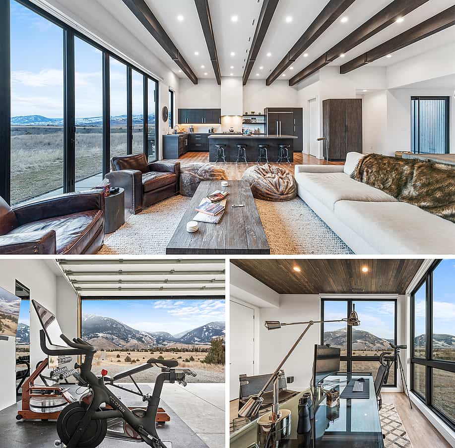 modern home deisnf with NanaWall bifolding glass wall system