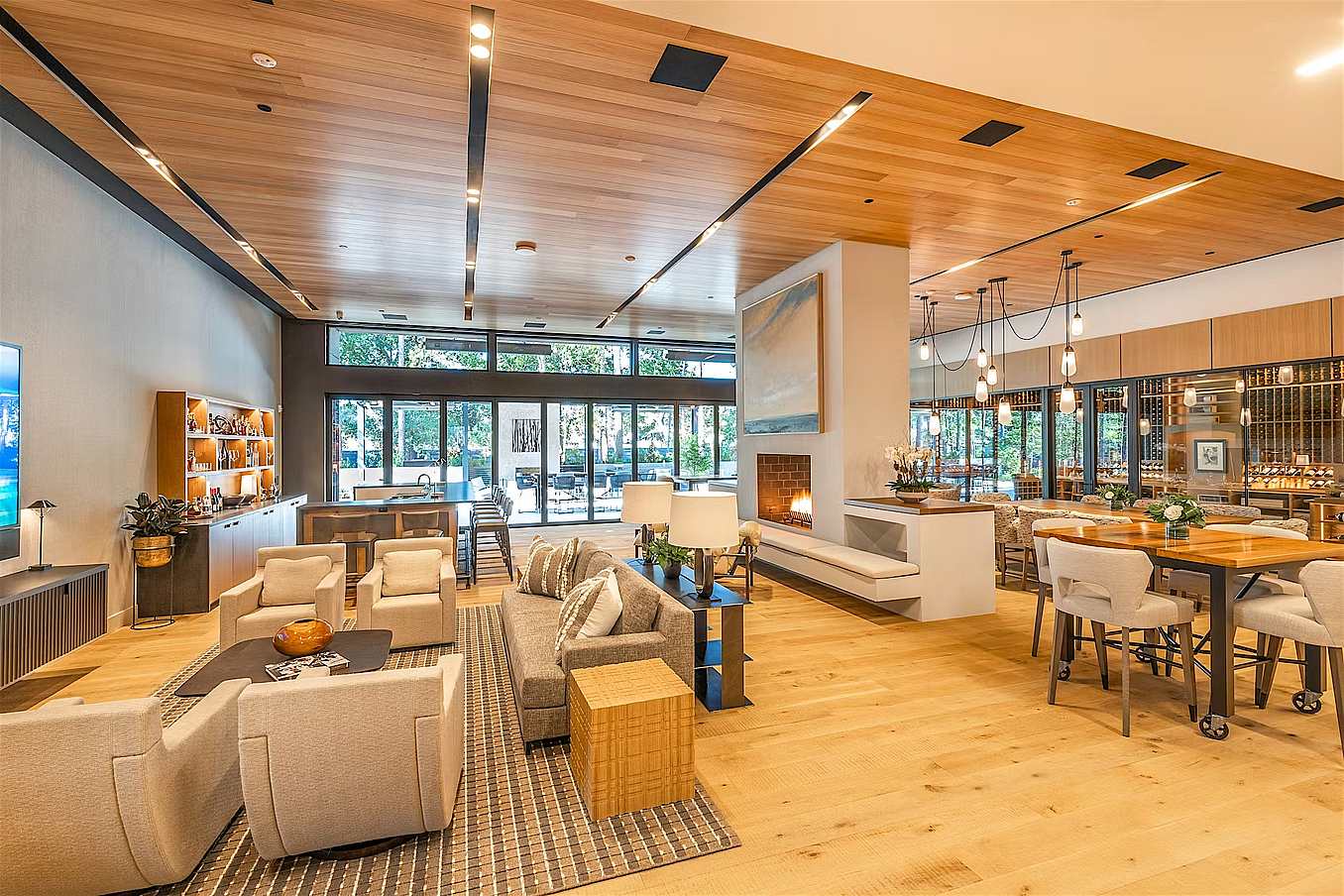 exterior opening glass wall system in office design NanaAwards winner
