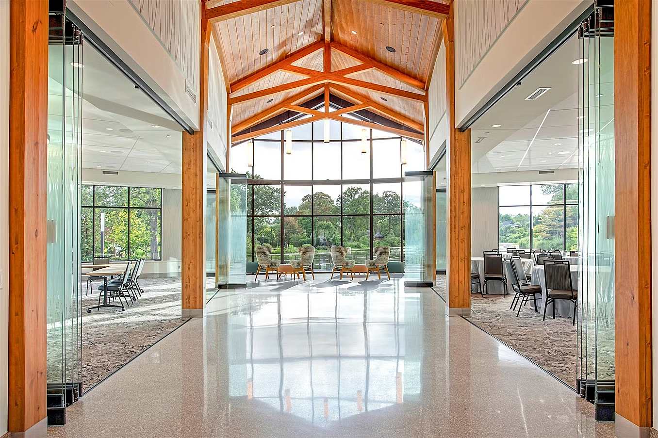 frameless opening glass walls
