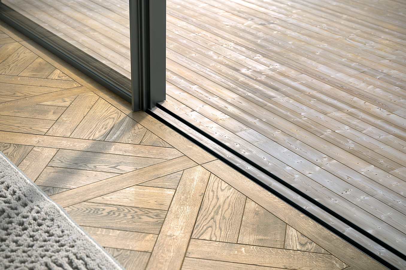 Minimal Sill for cero sliding glass wall
