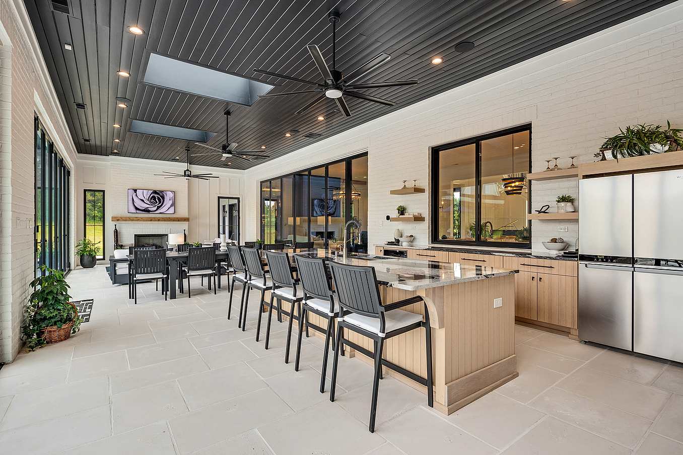 four-season room design with NanaWall bifold glass door systems