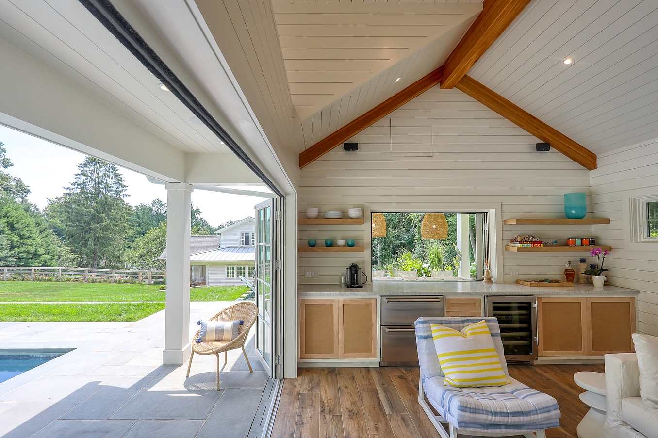 wood framed FoldFlat window and patio door systems