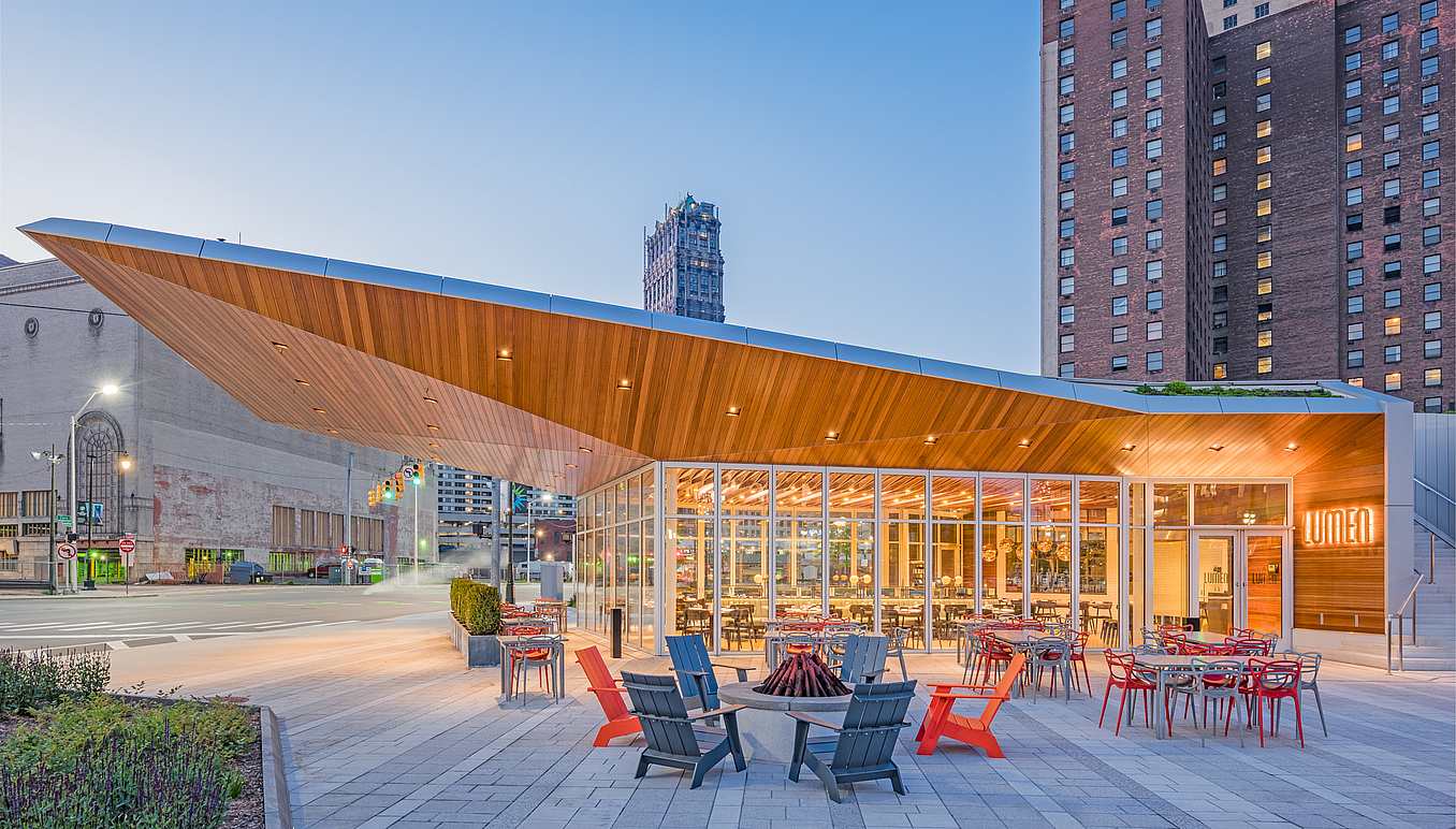 NanaWall opening glass wall systems in hospitality