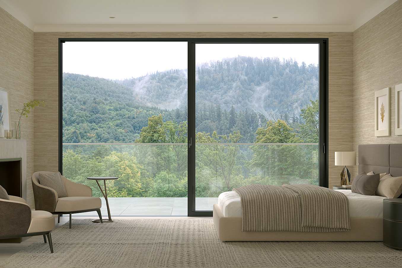 secure high-performance sliding glass door