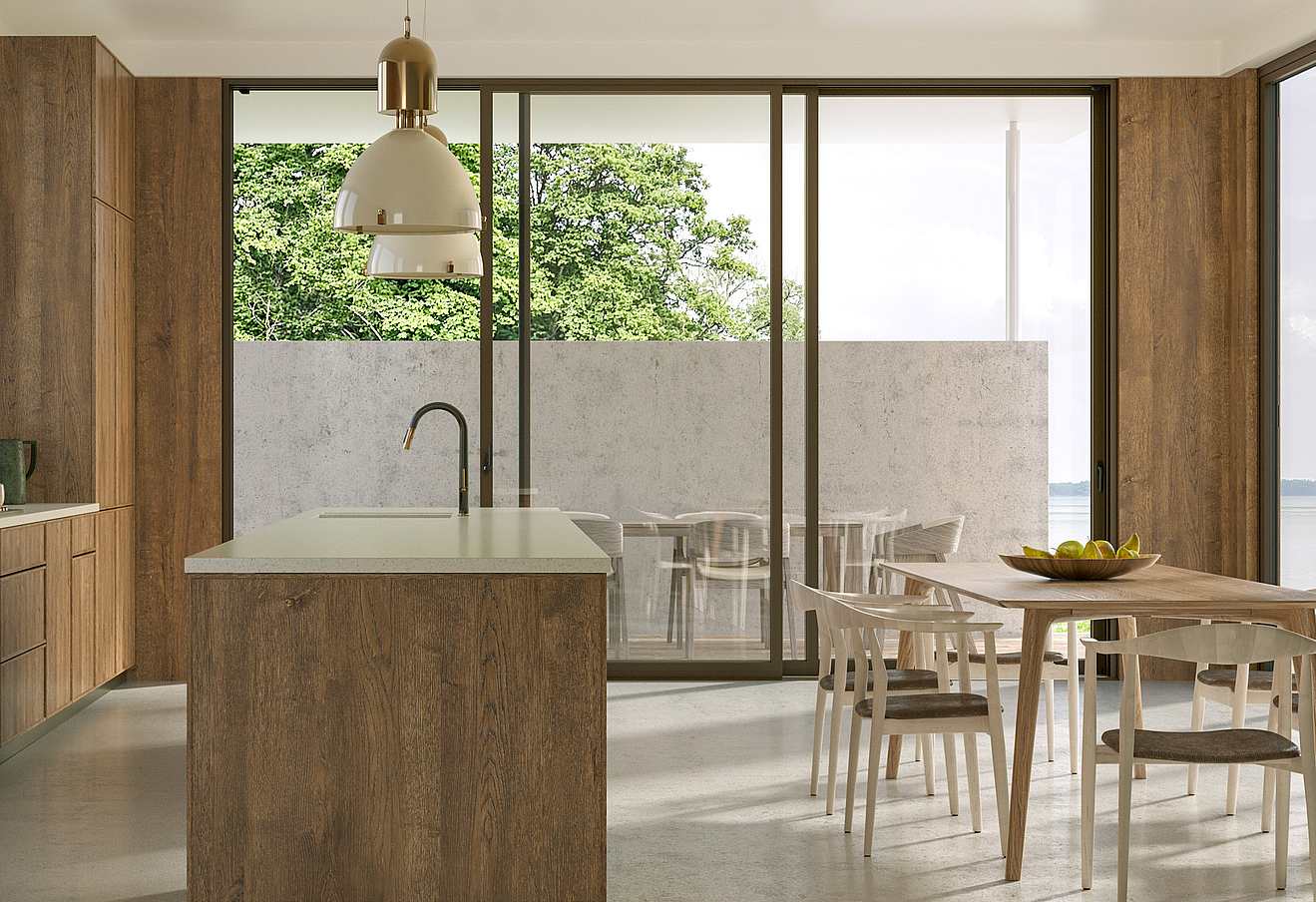 high-performance sliding glass door system by NanaWall