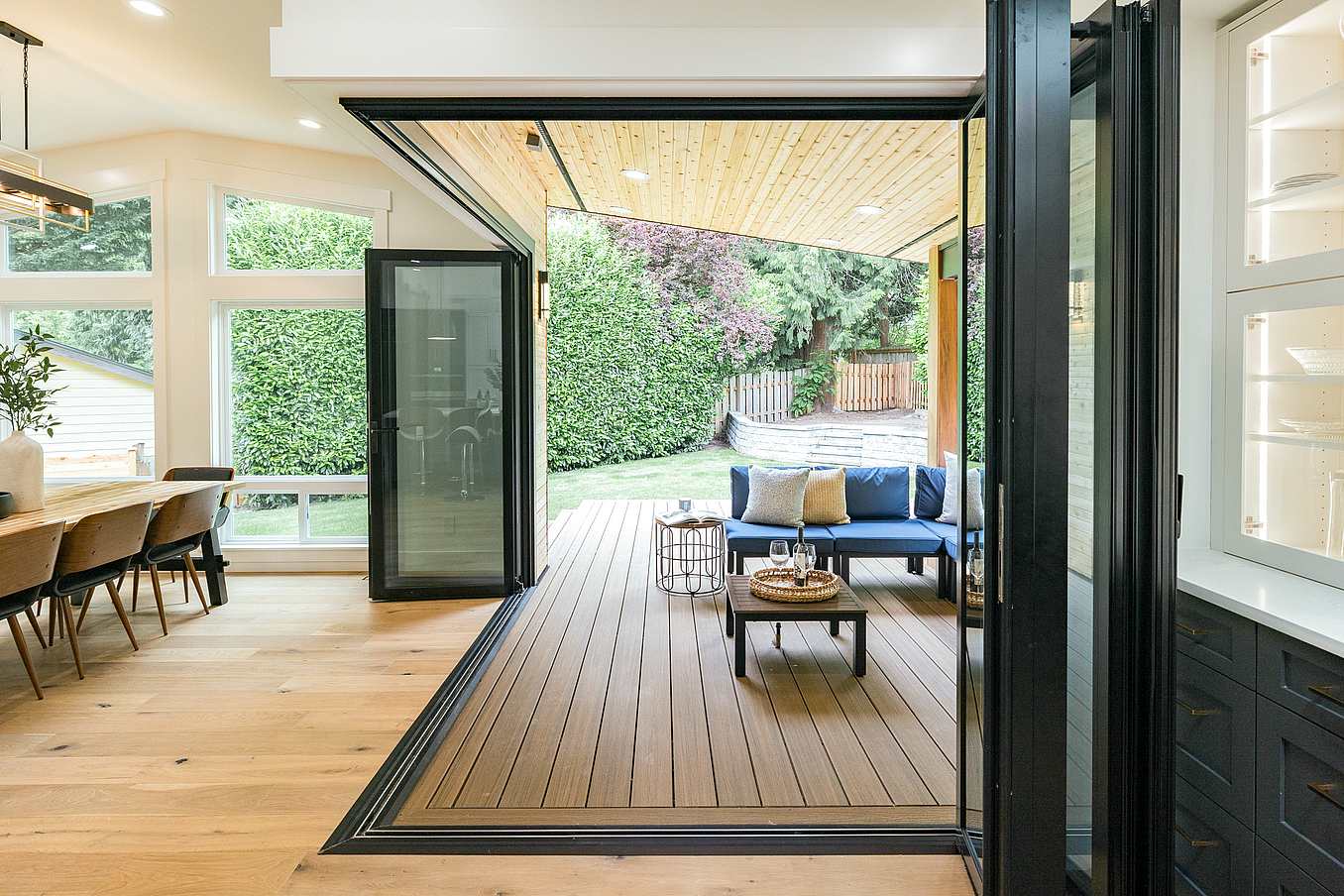 open corner folding patio doors