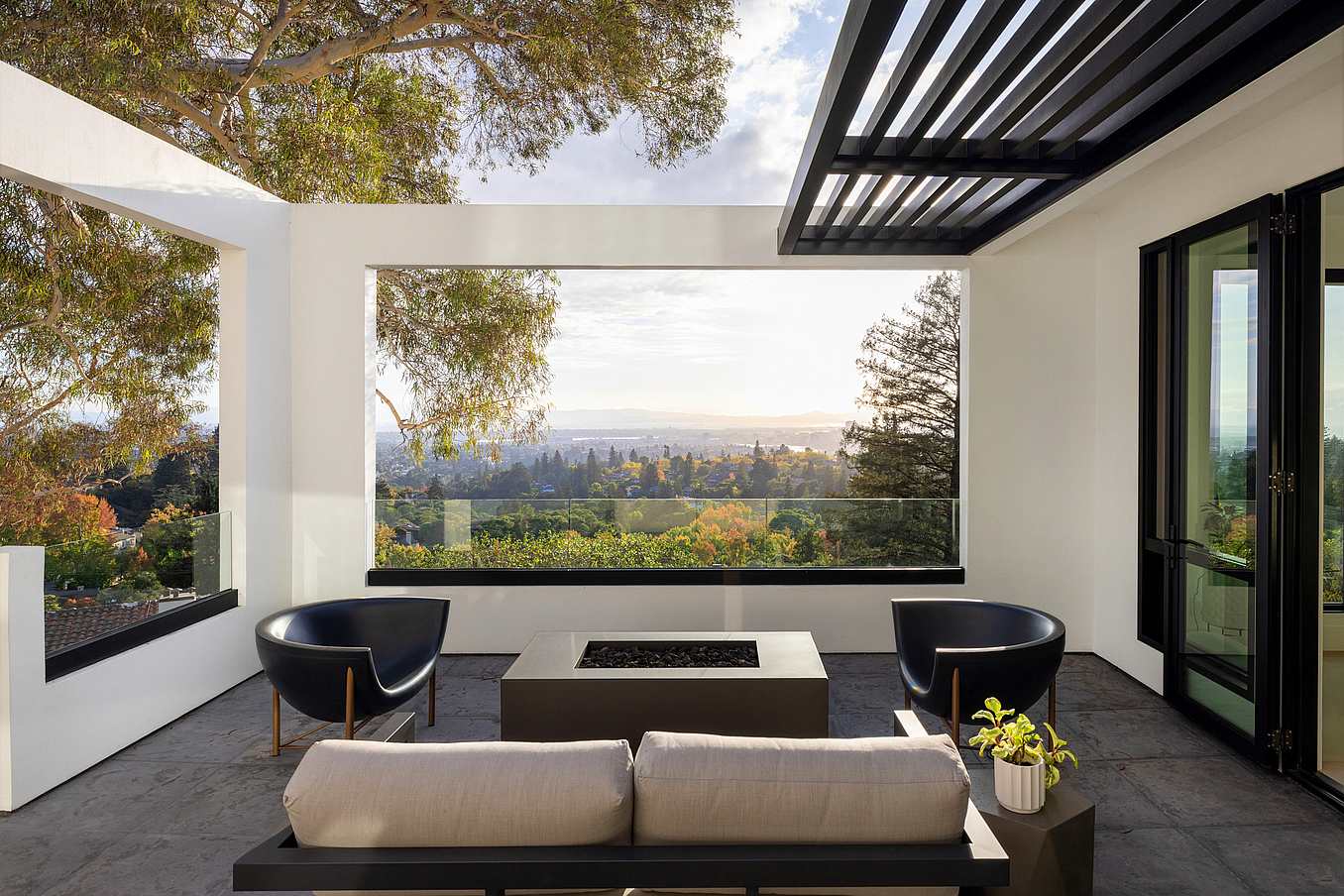 scenic Bay Area view from home with NanaWall system