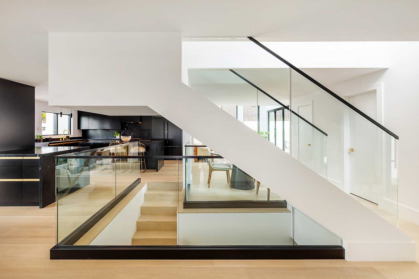 modern home remodel with retractable door system