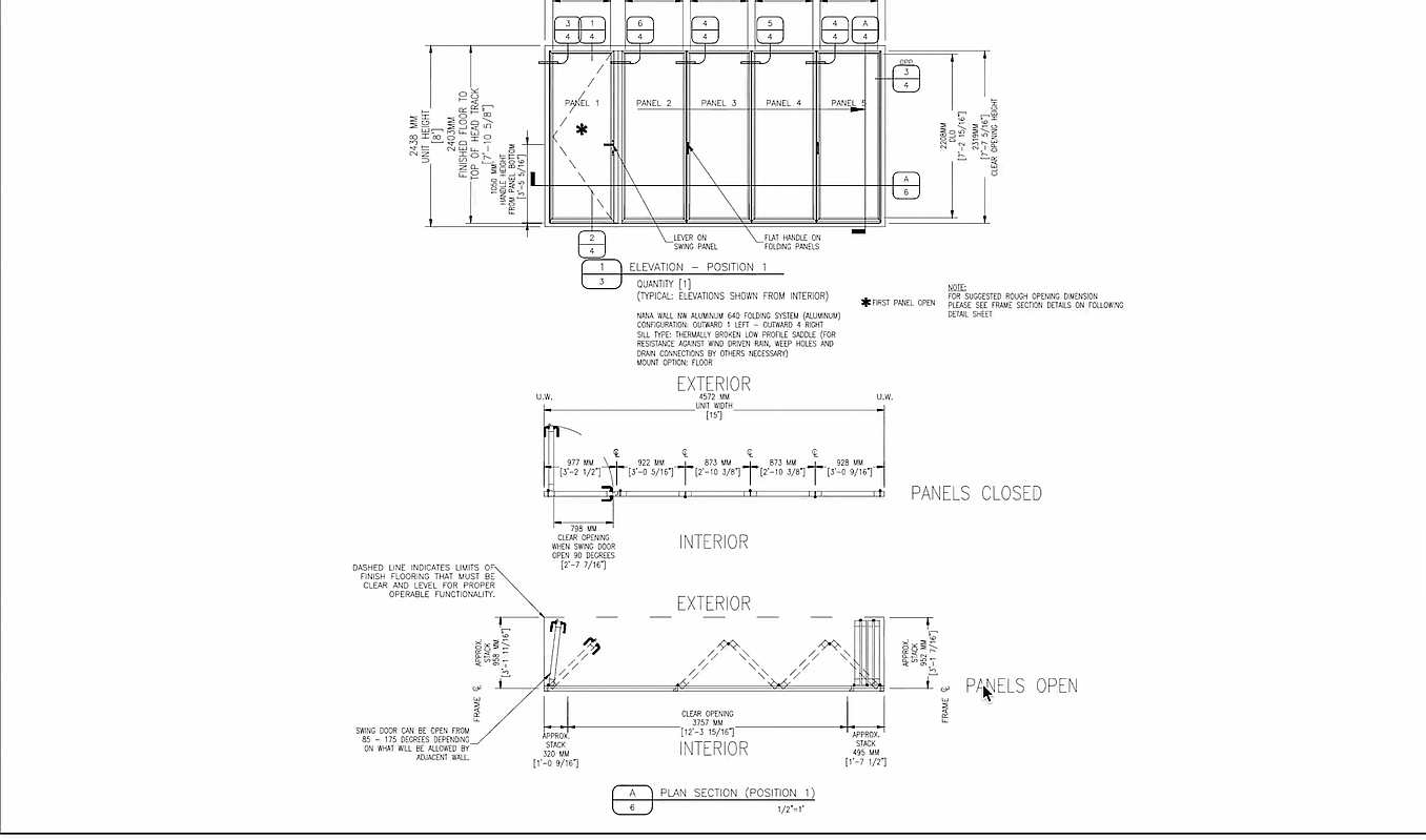 NanaWall Conceptual Drawing