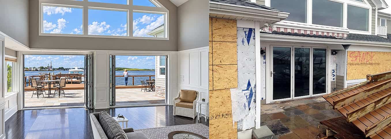 NanaWall SL73 hurricane system withstood Hurricane Sandy