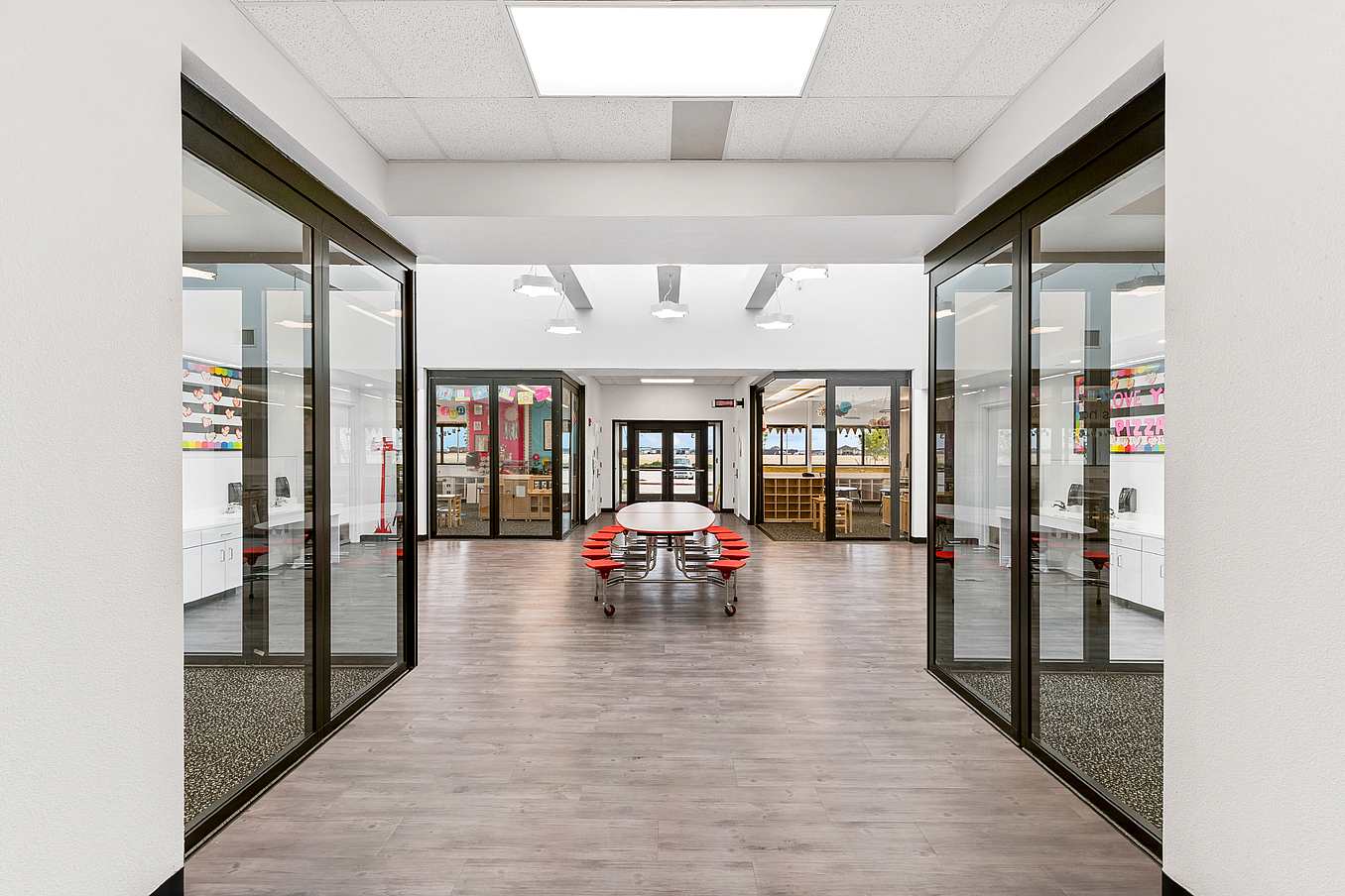 learning hab with retractable glass walls