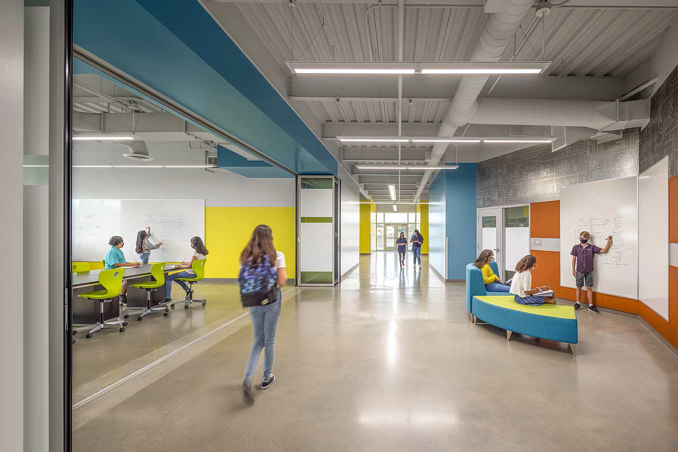 NanaWall acoustically-rated retractable glass walls in schools