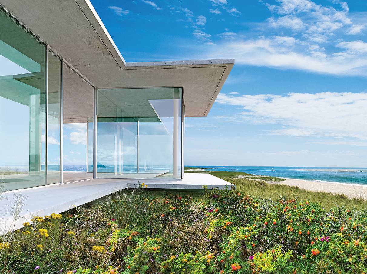 residential glass walls in must see beach house