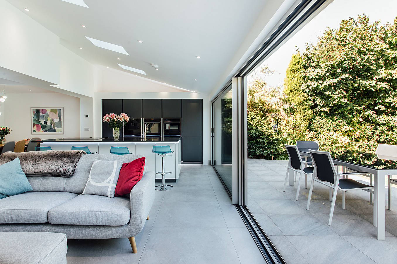 cero minimal framed opening glass walls