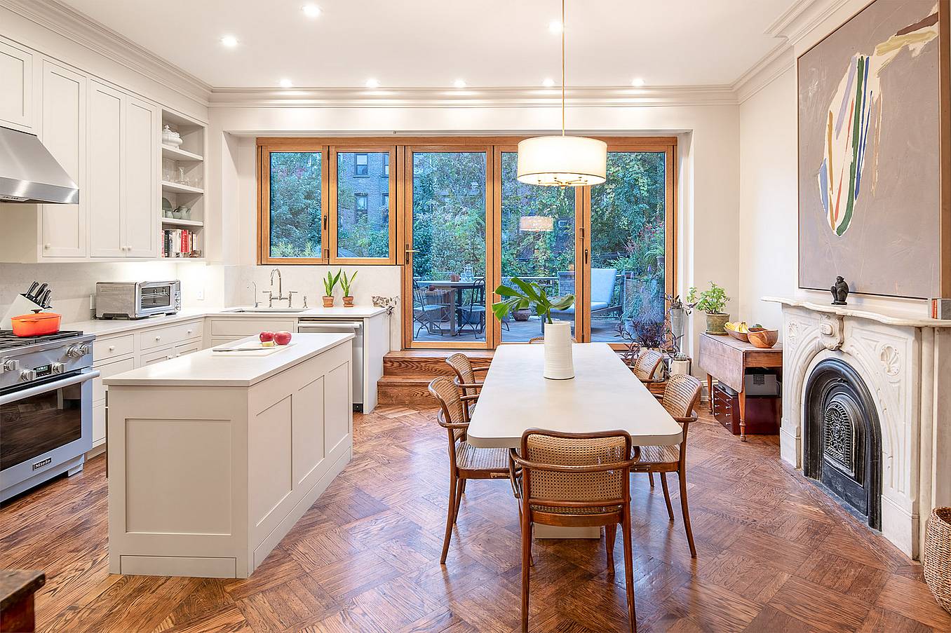 NanaWall window door combination kitchen transition