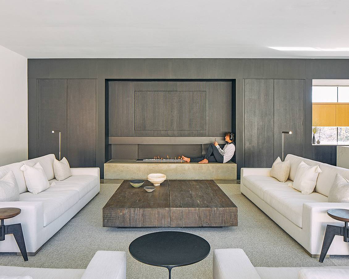 alabama home with modern living and NanaWall bifold door