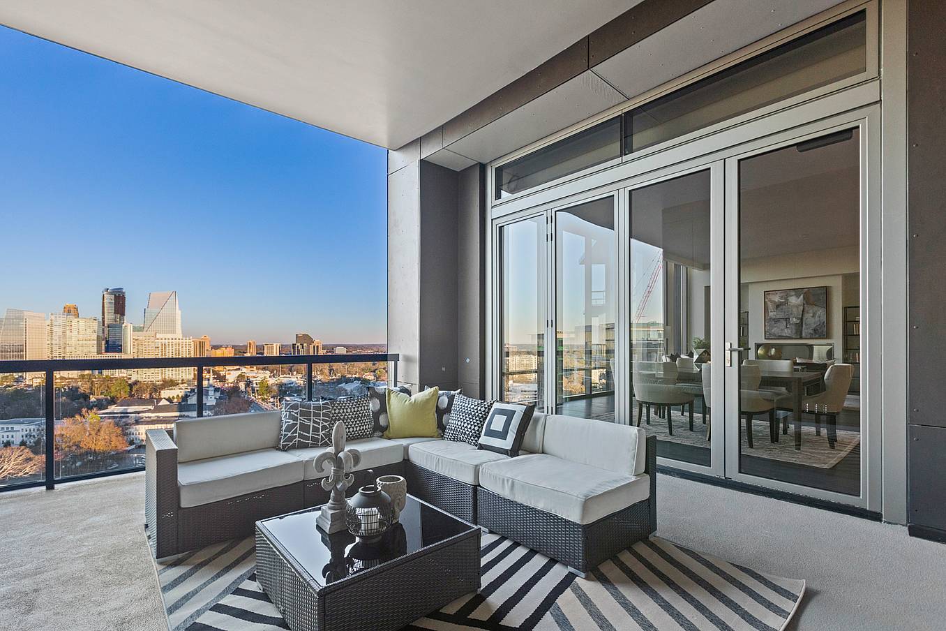NanaWall folding glass walls in multifamily building