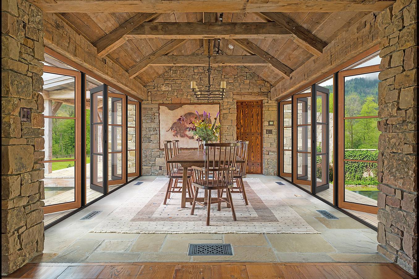 glass retractable walls