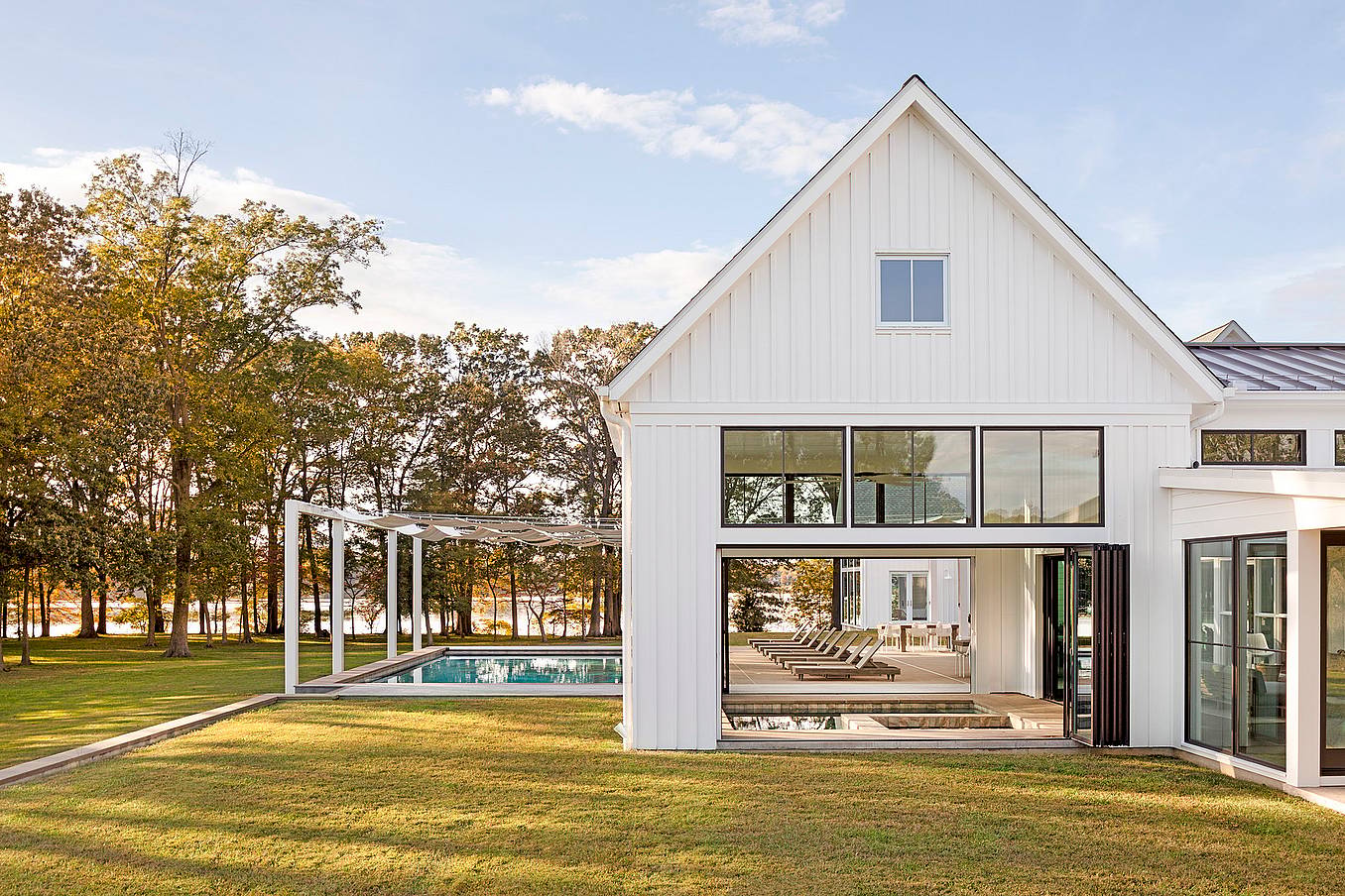 aluminum framed moveable glass walls