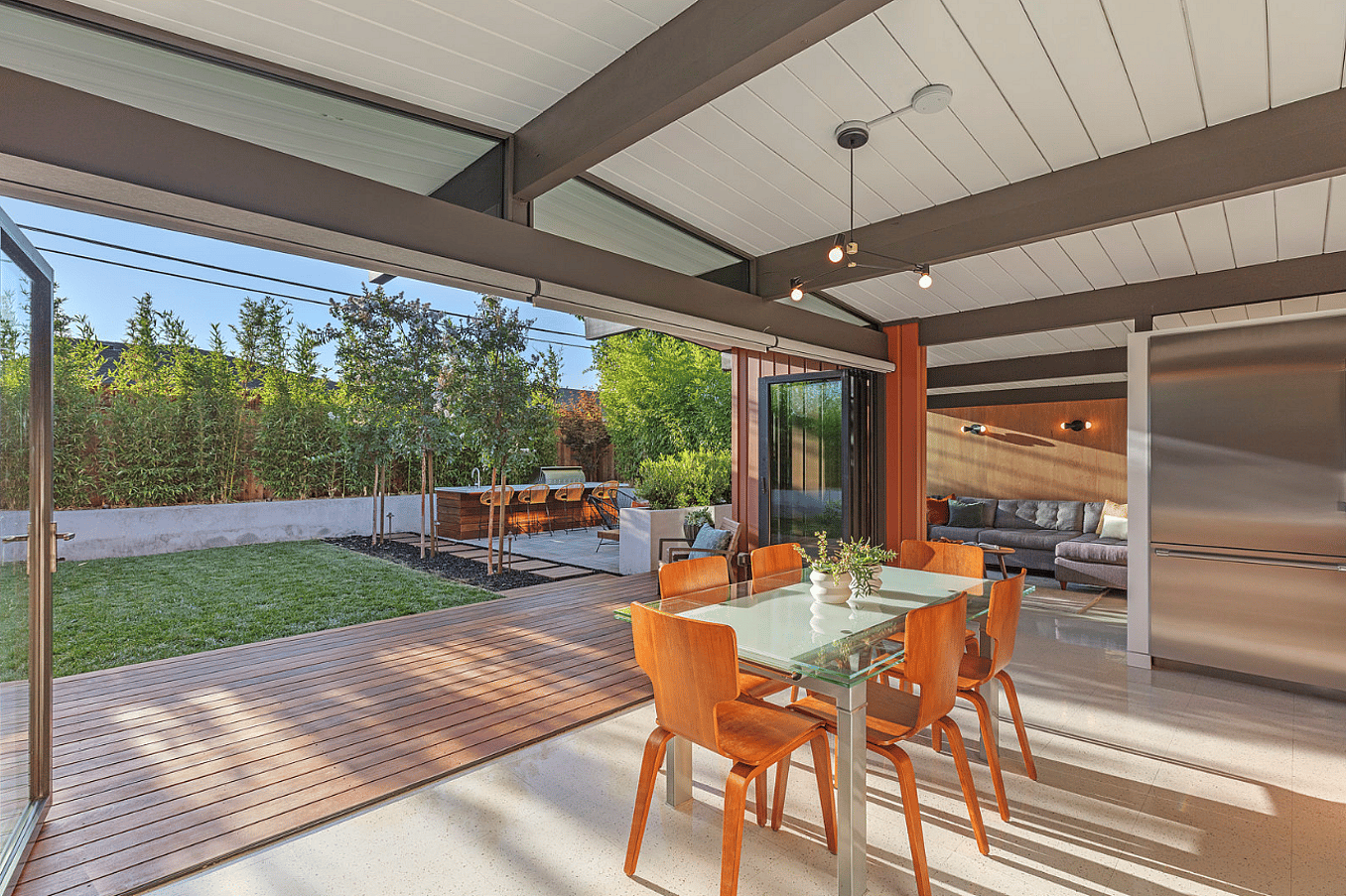 aluminum framed folding patio doors