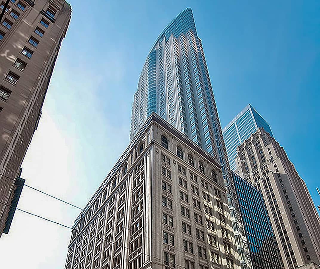 mixed use building with NanaWall glass wall systems