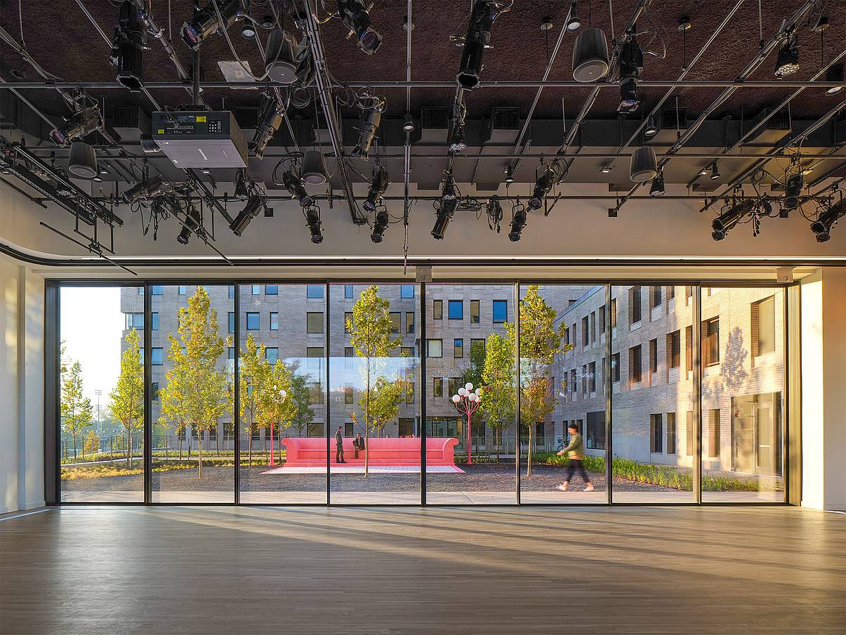 large panel retractable glass walls