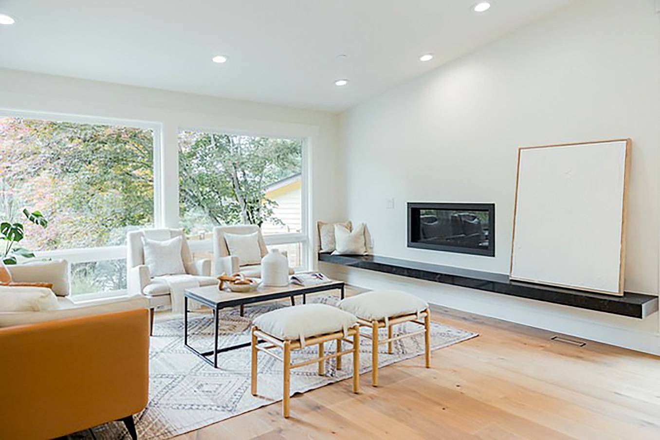 living room redesign in Pacific Northwest