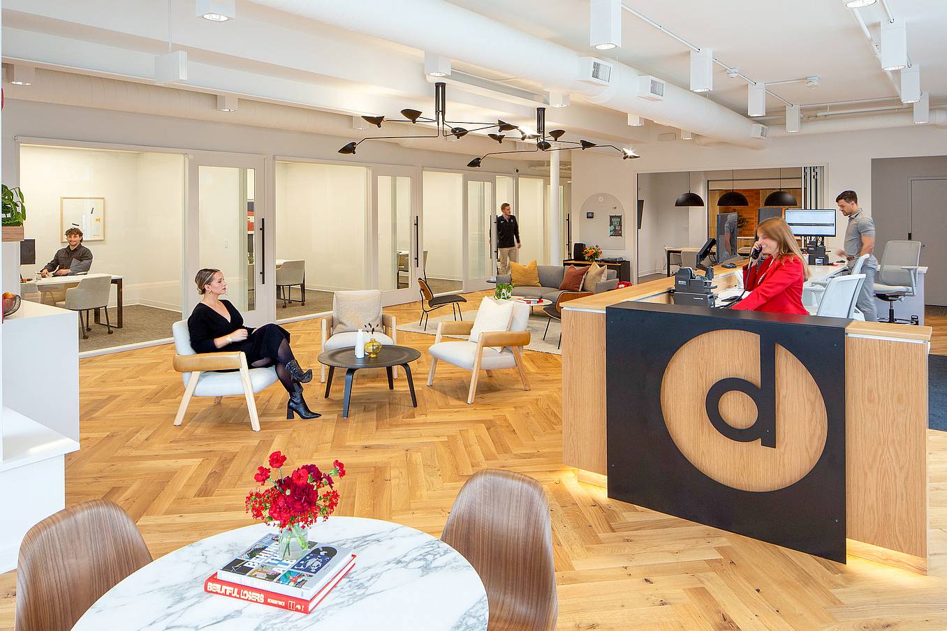 Dundee Bank interior with NanaWall folding door systems