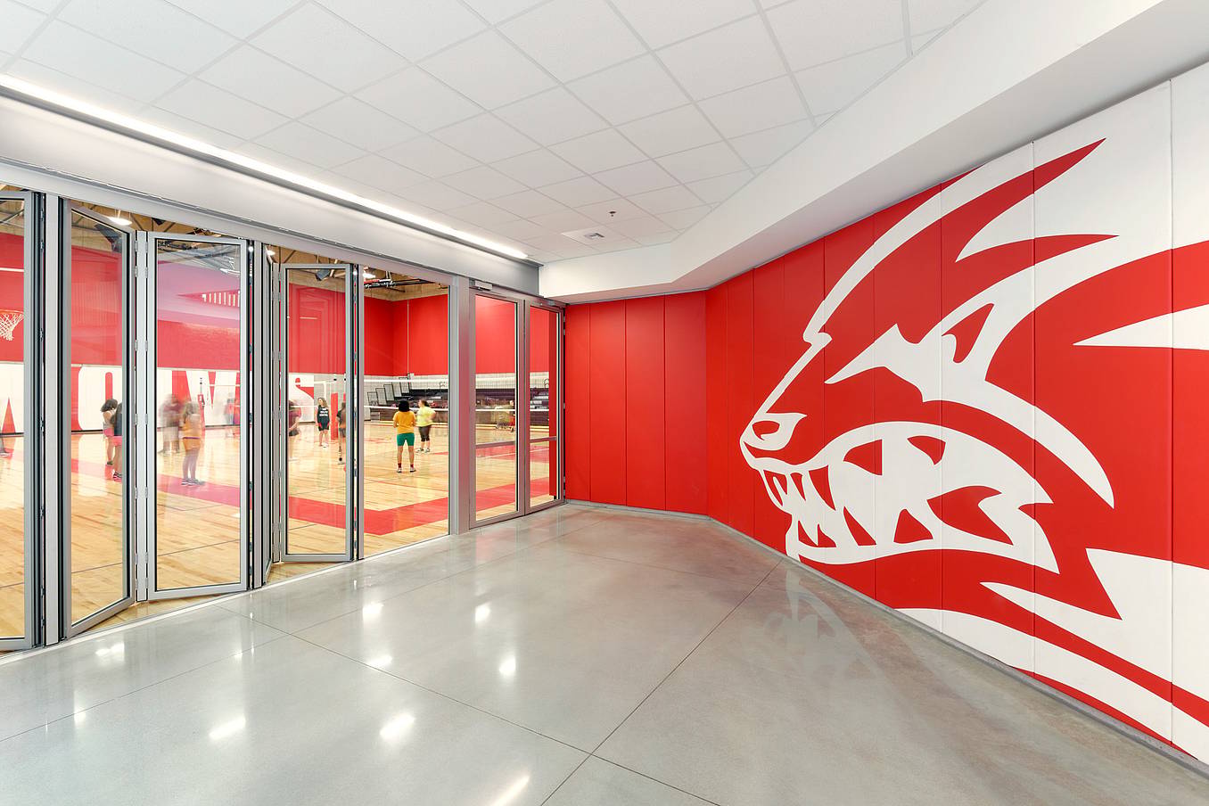 aluminum framed opening glass door system