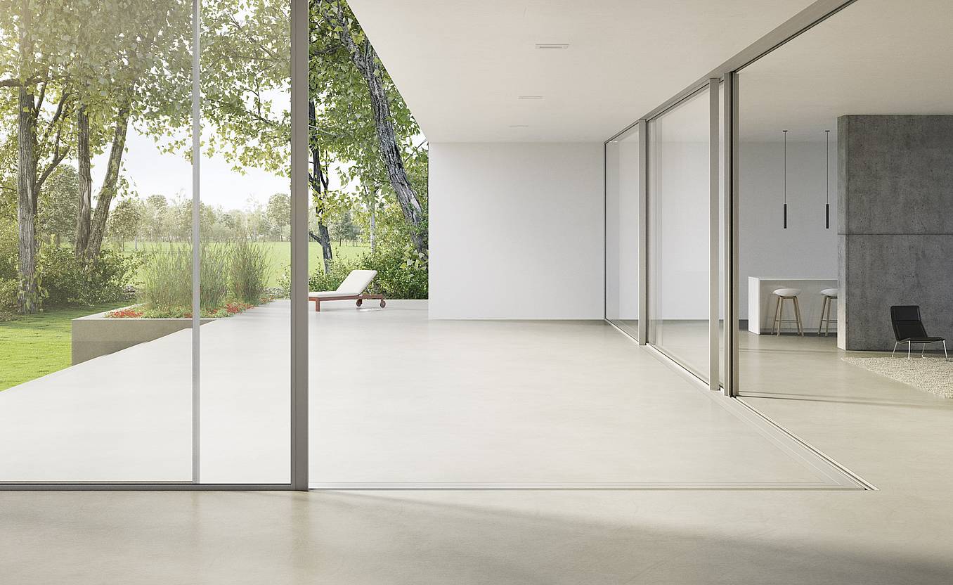 open corner sliding glass door system