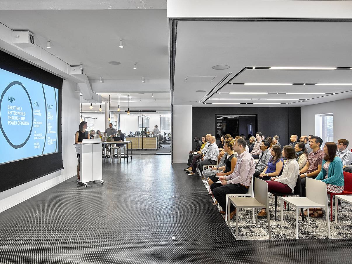 Workspace flexibility with sliding glass walls