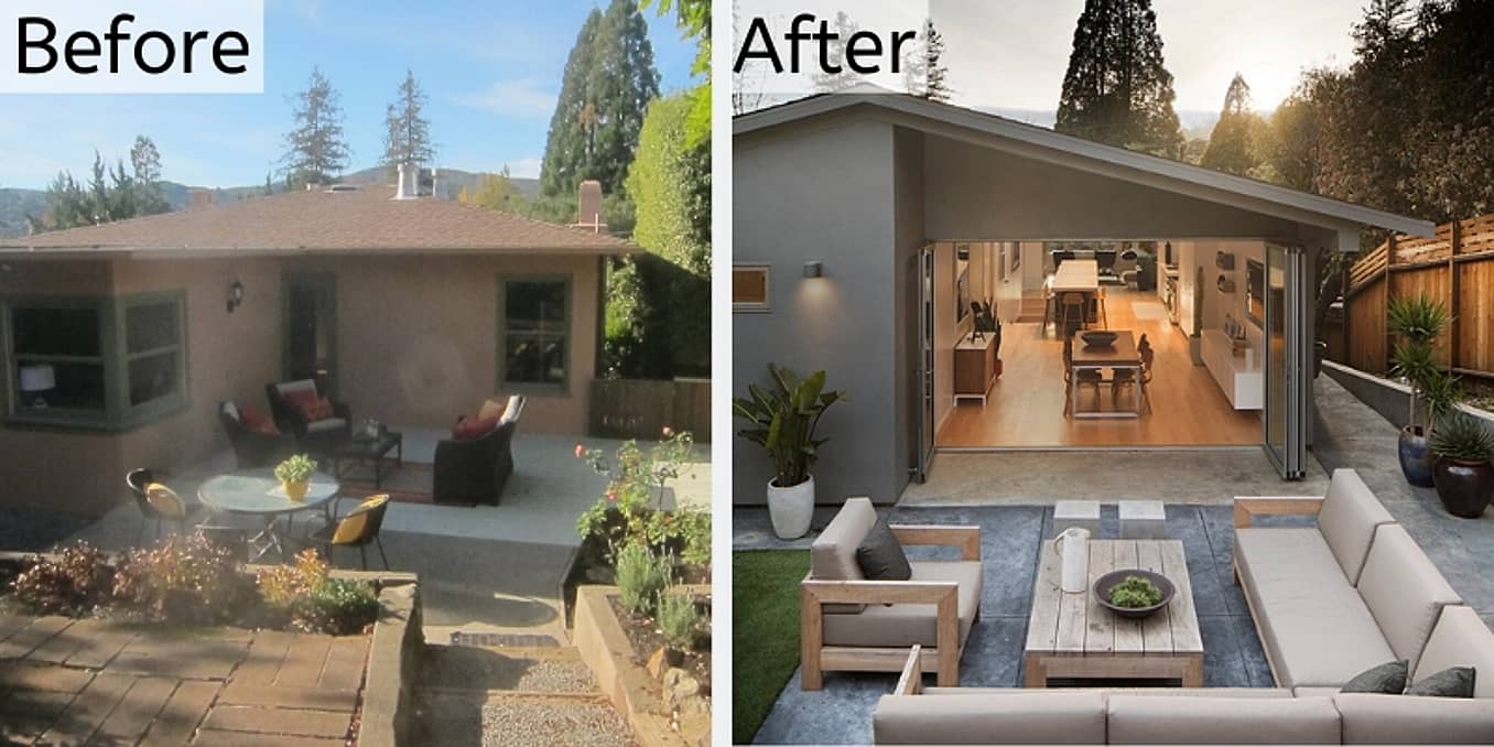 a remodel that transforms a home increasing indoor/outdoor lifestyle