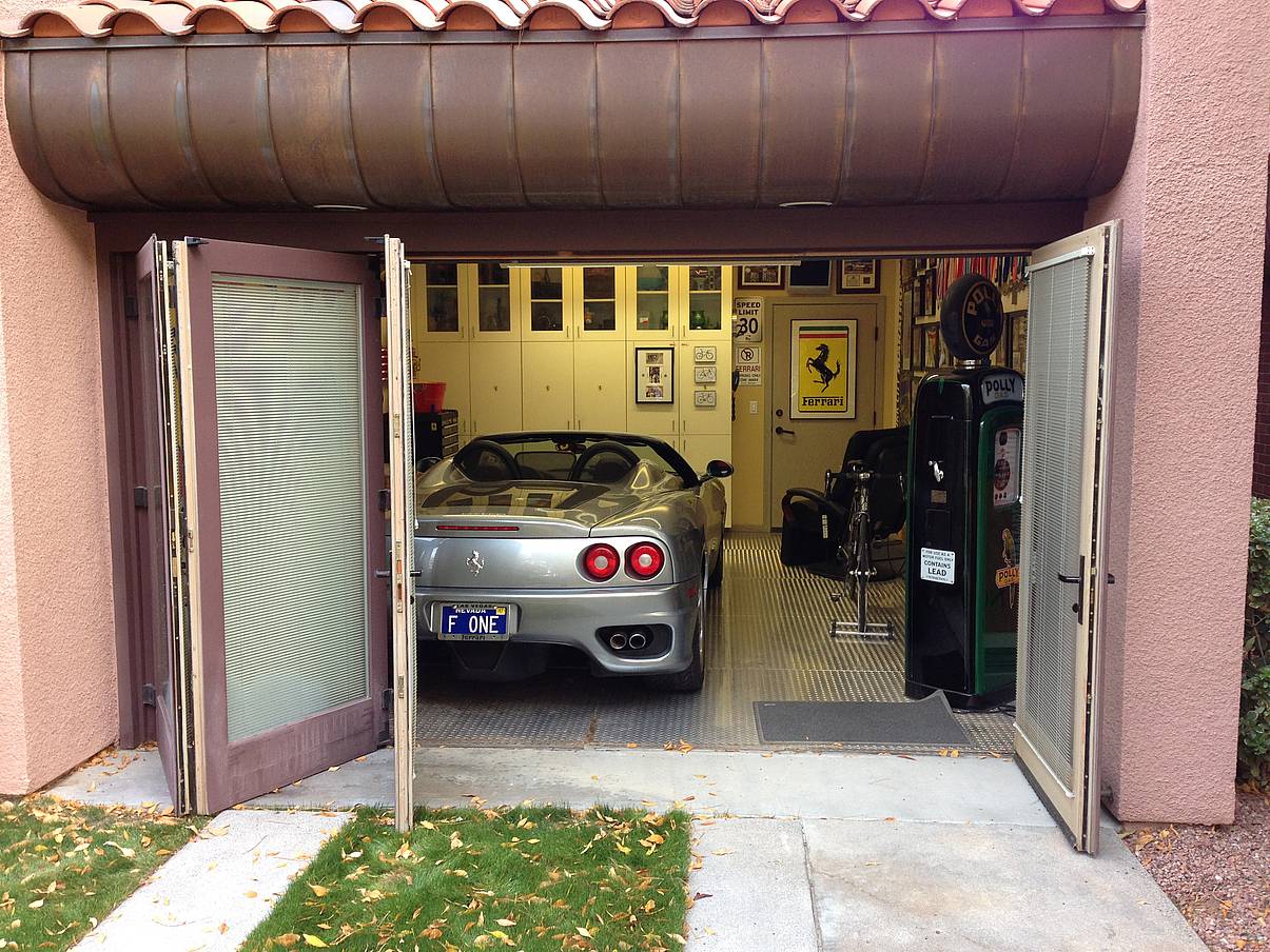 original wood framed bifolding door
