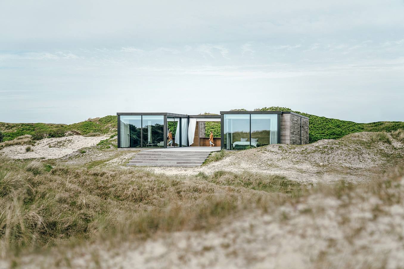 resilient residential design with sliding glass doors