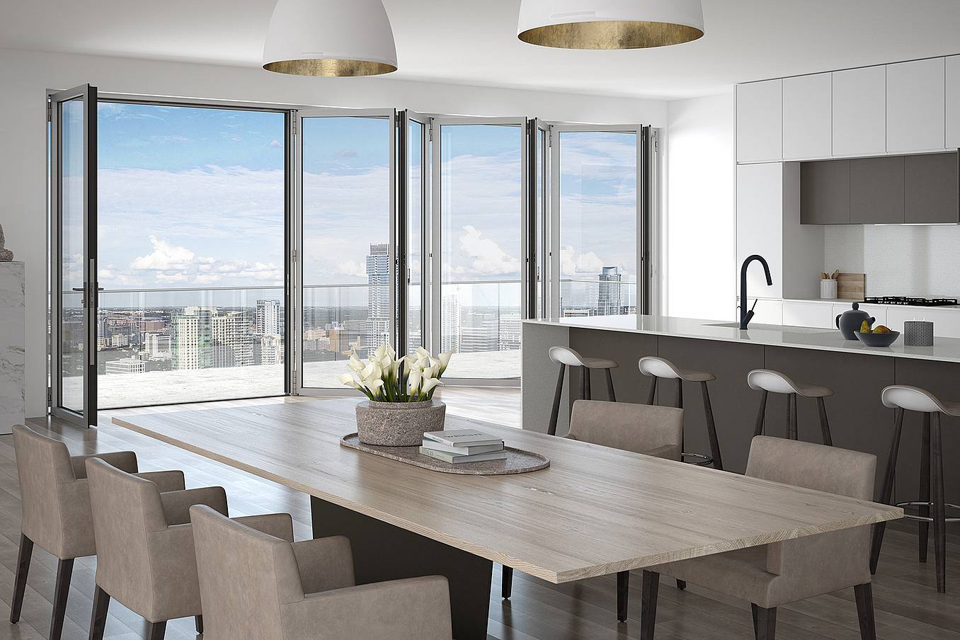reinforced opening glass door system for resilient homes