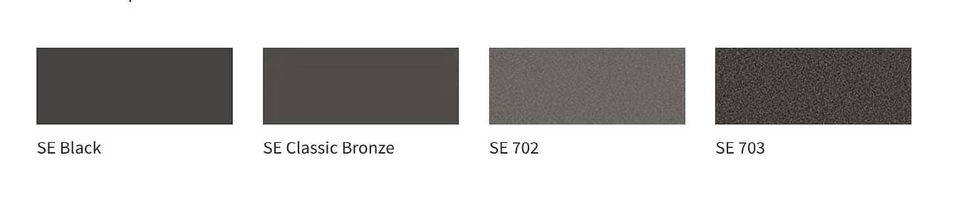 NanaWall Generation 4 steel effect SE color options including SE black and SE 703