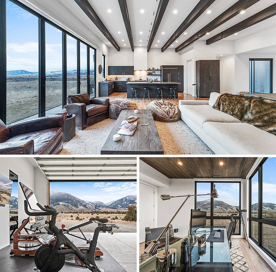 modern home deisnf with NanaWall bifolding glass wall system