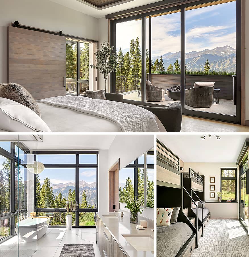 panoramic views in Colorado modern retreat