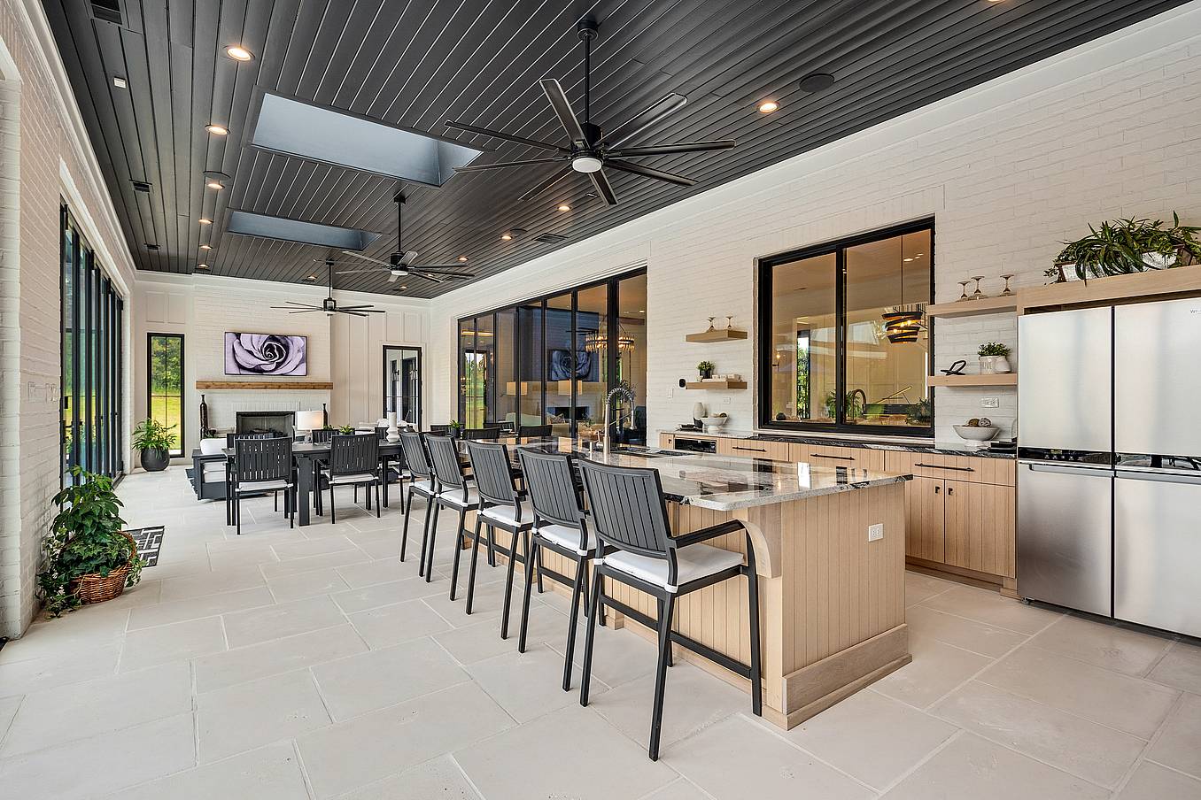 four-season room design with NanaWall bifold glass door systems