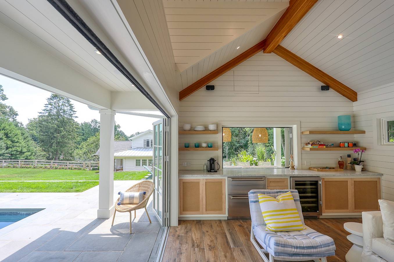 wood framed FoldFlat window and patio door systems