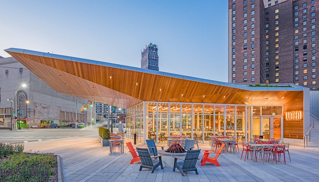 NanaWall opening glass wall systems in hospitality