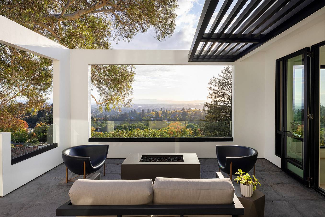 scenic Bay Area view from home with NanaWall system