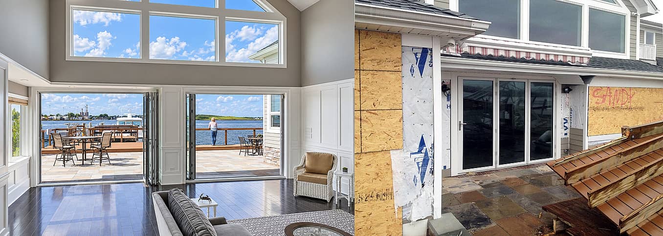 NanaWall SL73 hurricane system withstood Hurricane Sandy