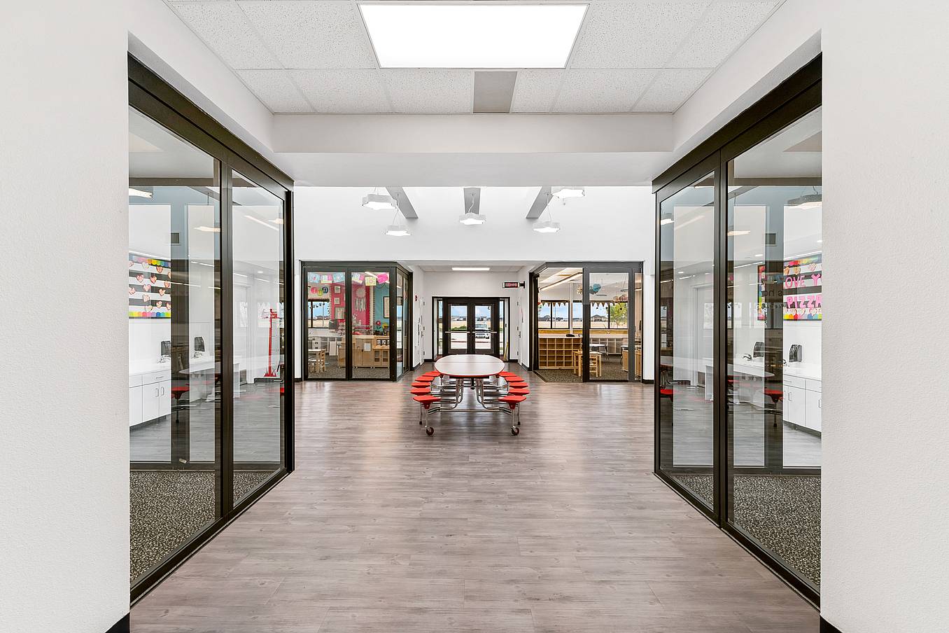 learning hab with retractable glass walls