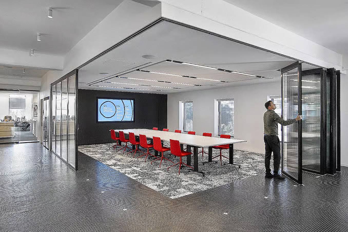 open corner configuration a NanaWall first in opening glass wall systems
