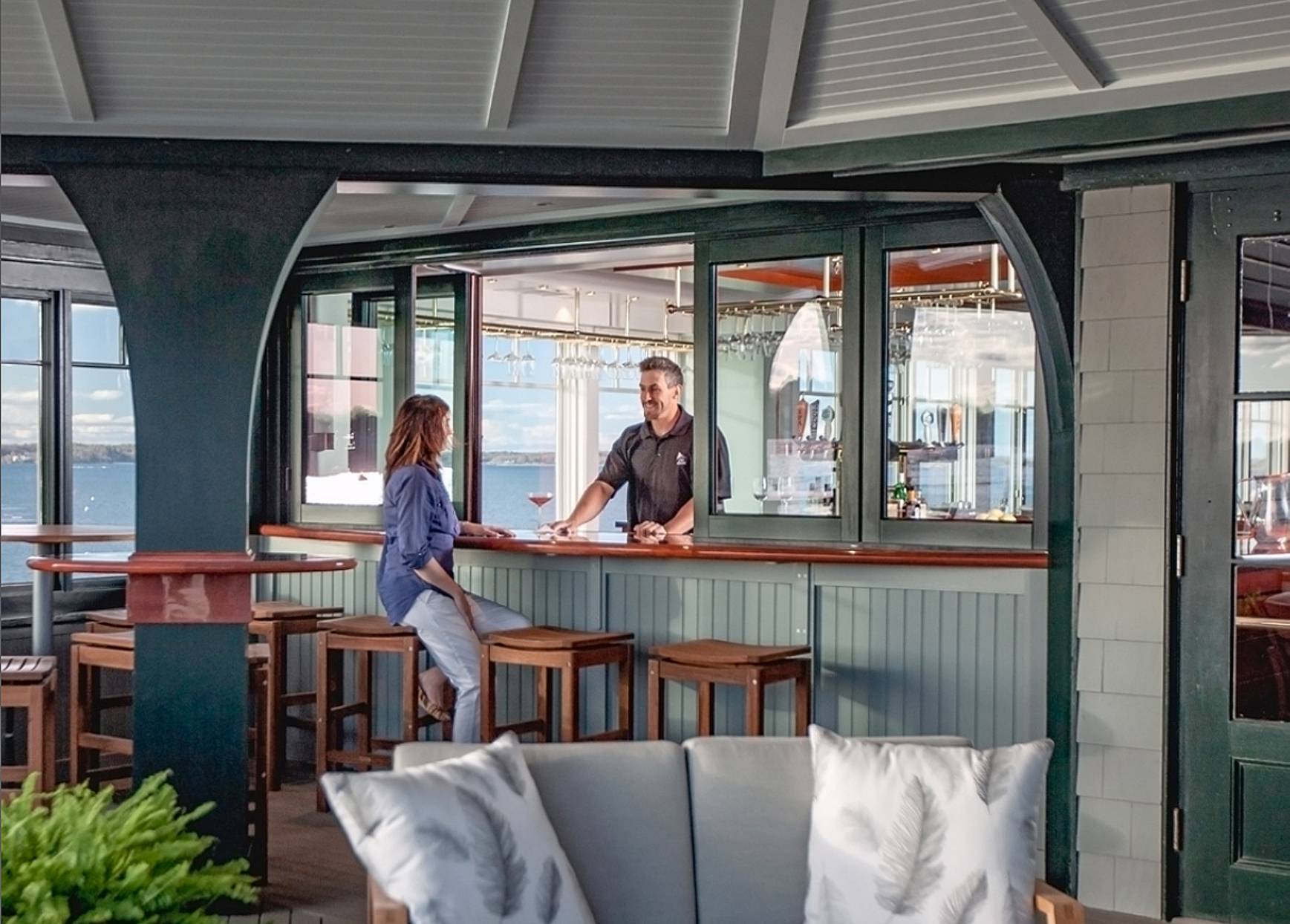 window-sized opening glass walls