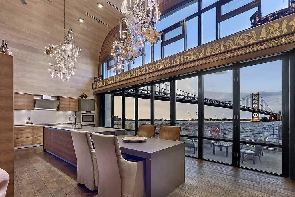 NanaWall folding glass wall system in an urban Philadelphia home, supporting energy efficiency and verified performance in cold-climate conditions